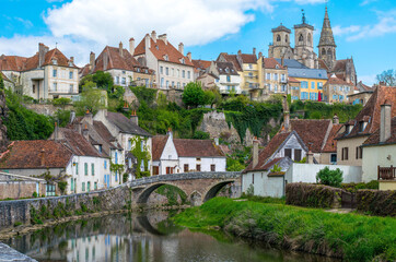 Tiny medieval town in Bourgogne, France.