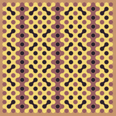 Multicolor truchet tiling connections illustration