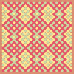 Multicolor truchet tiling connections illustration