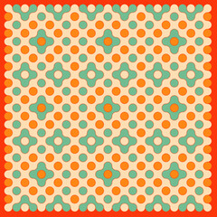 Multicolor truchet tiling connections illustration