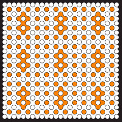 Multicolor truchet tiling connections illustration