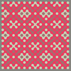 Multicolor truchet tiling connections illustration