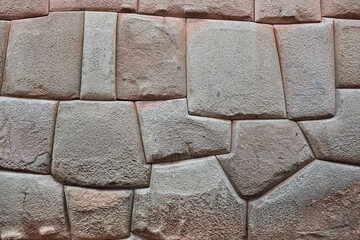 The stone wall is made by the Incas as a background. - 510913123