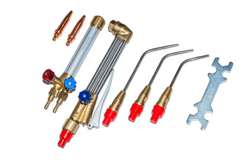 Welding brazing and cutting torch kit. A new set of welding torches for soldering and cutting...