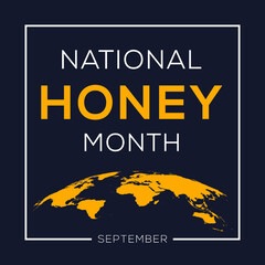 National Honey Month, held on September.