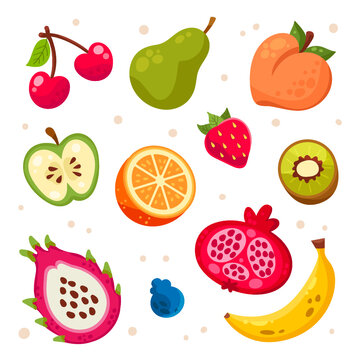 Flat Fruit Collection