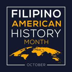 Filipino American History Month, held on October.