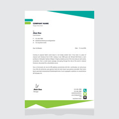 Creative Modern business letterhead template 