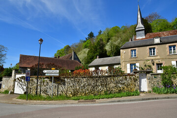 Fototapeta na wymiar Dampsmesnil; France - april 23 2022 : picturesque village