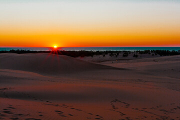 Sunset at Silver Lake Sand Dunes, Michigan