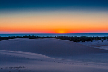 Sunset at Silver Lake Sand Dunes, Michigan