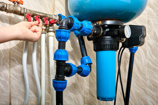Installing whole house water filter after pressure tank.