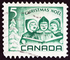 Christmas carol singers (Canada 1967)