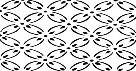pattern with floral geometric elements