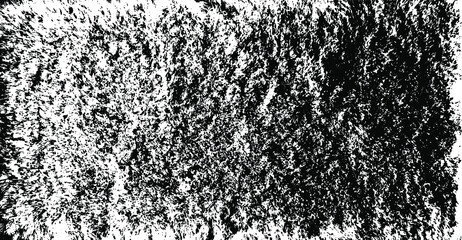 Monochrome texture composed of irregular graphic elements. Distressed uneven grunge background. Abstract vector illustration. Overlay for interesting effect and depth. Isolated on white background.