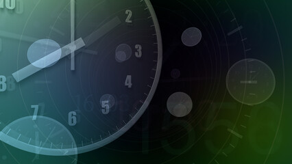 Time flow images with analog clock Background.