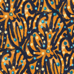 stylized ethnic pattern.