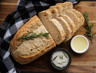 Sliced sourdough bread 