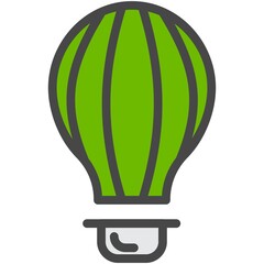 Obraz premium Air hot balloon icon vector airship travel flight logo