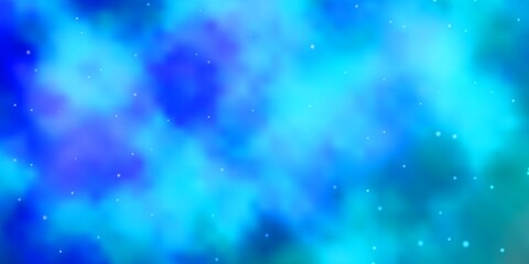 Light BLUE vector layout with bright stars.