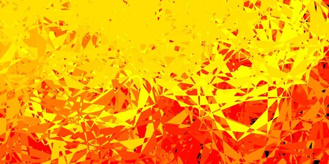 Light orange vector texture with random triangles.