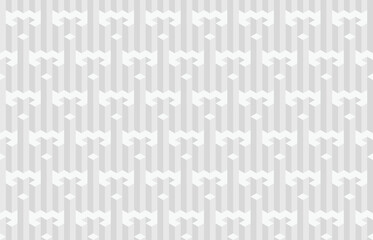 Abstract 3d geometric seamless pattern. Isometric optical illusion modern background.
