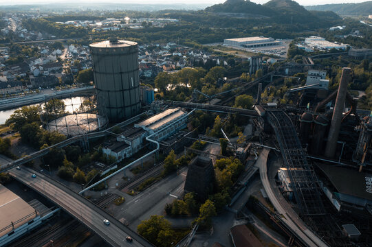 Travel German industrial culture Historical sight in Voelklingen Saarland