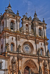 Fototapeta na wymiar Alcobaca, Portugal - july 10 2020 : historical monastery
