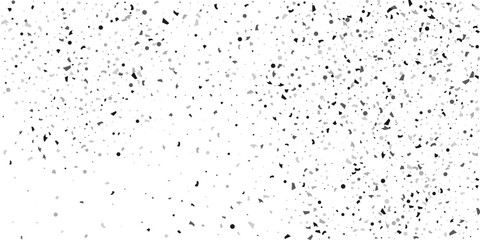 Silver glitter confetti on a white background. Illustration of a drop of shiny particles.