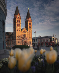 View on the cathedral of Nyíregyháza, Hungary