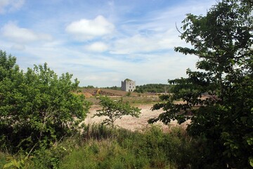 Fototapeta premium Almond Castle, near Polmont, Stirlingshire.