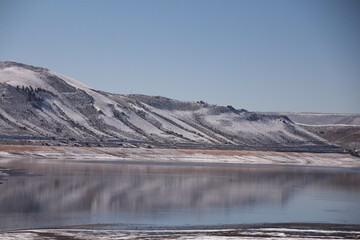 landscape with snow