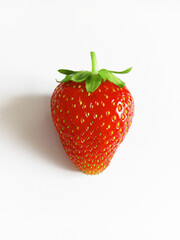 Fresh and tasty strawberry on white background