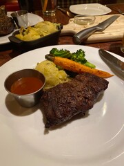 beef steak with vegetables
