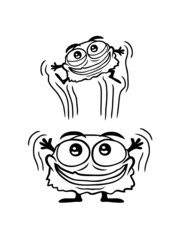 Monster wirft Kind hoch 