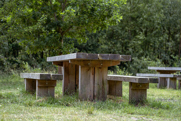 wooden bench