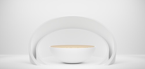 podium display for luxury product presentation, 3d render, 3d illustration