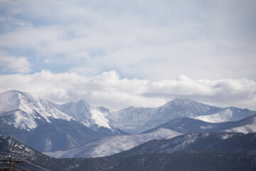 Fototapeta premium mountains and clouds