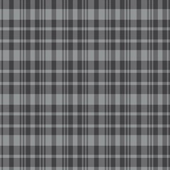 Black and White Asymmetric Plaid textured Seamless Pattern