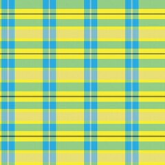 Yellow Asymmetric Plaid textured Seamless Pattern