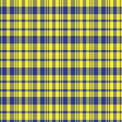 Yellow Asymmetric Plaid textured Seamless Pattern