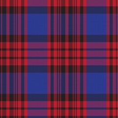 Red Asymmetric Plaid textured Seamless Pattern