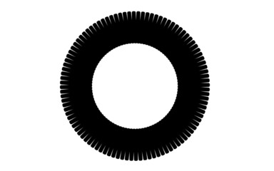 Vector black circle frame cog space abstract bumpy 