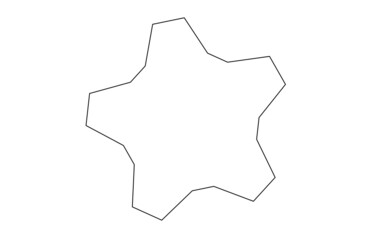 Vector black circle frame cog space abstract bumpy 