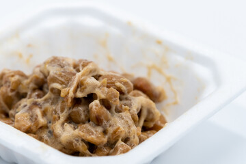 納豆のクローズアップ｜Natto