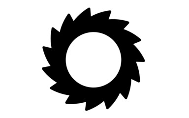 isolated on white background isolated on black frame circle vector flower star burst