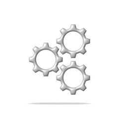 Business Gears on white background. 
