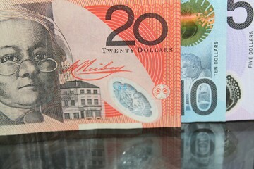 economy and finance with australian money