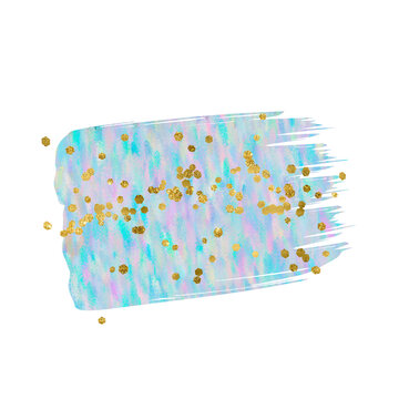 Iridescent unicorn backdrop. Stock illustration.