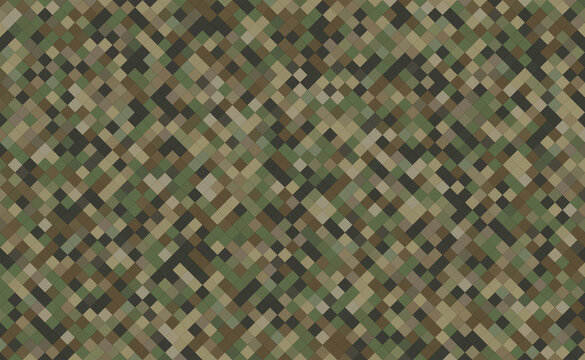 Abstract military camouflage mosaic background, geometric elements